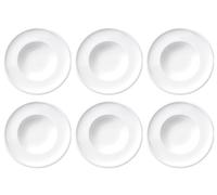 Villeroy & Boch Artesano Original Set Di 6 Piatti Fondi Bianchi In Porcellana