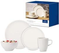 Villeroy & Boch Artesano Piatto Primo Servizio, per 2 Persone, Porcellana Premium, Bianco, 8 Pezzi