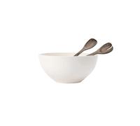 Villeroy & Boch - Artesano set da insalata, 3 pz., ciotola grande in porcellana con posate coordinate