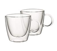 Villeroy & Boch Artesano Tazze, Set da 2 Pezzi, 220 ml Misurato all'Orlo, Vetro Borosilicato, Trasparente (Hot & Cold Beverages), M