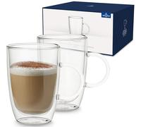Villeroy & Boch Artesano Tazze, Set da 2 Pezzi, 390 ml Misurato all'Orlo, Vetro Borosilicato, Trasparente (Hot & Cold Beverages), Universal