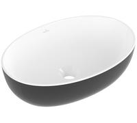 Villeroy & Boch Artis lavabo 48x32.5 cm ovale da appoggio bianco-nero opaca 438848BCT8