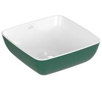 Villeroy & Boch Artis, lavabo à poser, carré, sans trop-plein, 410x410mm, 417841BCS7, 417841BCS7, Colorazione: Foresta