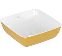 Villeroy & Boch Artis, lavabo à poser, carré, sans trop-plein, 410x410mm, 417841BCW9, 417841BCW9, Colorazione: Estate indiana