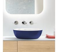 Villeroy & Boch Artis lavabo da appoggio, 417943BCS4, Artis deep ocean/bianco [Lavabi > Lavabi da Appoggio]