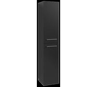 Villeroy & Boch Avento Armoire haute, 2 portes, charnières à droite, 350x1760x404mm, poignée chrome brillant, A89401VL, A89401VL, Colorazione: Nero vulcano
