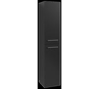 Villeroy & Boch Avento Armoire haute, 2 portes, charnières à gauche, 350x1760x404mm, poignée chrome brillant, A89400VL, A89400VL, Colorazione: Nero vulcano