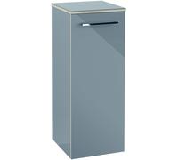 Villeroy & Boch Avento Armoires latérales, 1 porte, charnières à gauche, 350x890x405mm, poignée chrome brillant, A89500VL, A89500VL, Colorazione: Nero vulcano