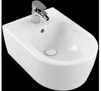 Villeroy & Boch Avento Bidet, 1 trou pour robinet, avec trop-plein, 370x530mm, 540500R1, 540500R1, Colorazione: Bianco CeramicaPlus