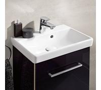 Villeroy & Boch Avento Lavamani 735845, 450x370mm, 1 foro per rubinetto, con troppopieno, colorazione: Bianco
