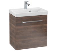 Villeroy & Boch Avento meuble sous lavabo, 1 porte, charnières à gauche, 530x514x384mm, poignée chrome brillant, A88800VH, A88800VH, Colorazione: Rovere dell'Arizona