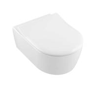 Villeroy & Boch Avento combi-pack set con copriwater sospeso senza brida bianco 5656RS01
