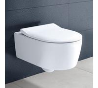 WC con lavabo a parete Villeroy & Boch Avento, con sedile WC Combi-Pack 5656RS, DirectFlush, a parete, colorazione: Bianco Ceramicaplus