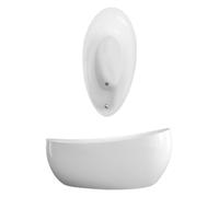 Villeroy & Boch Aveo New Generation baignoire en pose libre, ovale, prémontée Multiplex Trio, 1900x950x830mm, UBQ194AVE9T1V-RW, UBQ194AVE9T1V-RW, Colorazione: Bianco di pietra