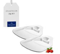 Villeroy & Boch BBQ Passion Steakteller L 30x29 CM Set 2-tlg
