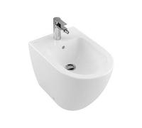 Villeroy & Boch Bidet Subway 540100 370 x 560mm, a pavimento, 1 foro per rubinetto, con troppopieno, colorazione: Bianco