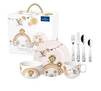 Villeroy & Boch Boho kids Roar like a lion, set di stoviglie per bambini 7 pezzi, multicolore