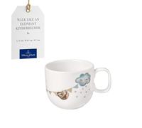 Villeroy & Boch - Boho kids "Walk like an elephant" Tazza piccola per bambini con manico, Tazza per bambini, Tazza in porcellana, Stoviglie per bambini, Lavabile in lavastoviglie, Adatto al microonde, Multicolore