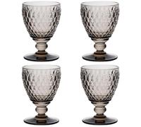 VILLEROY & BOCH Boston Coloured 4 Pezzi Bicchiere Calice Vino Bianco Grigio 125ml Cristallo