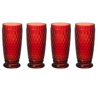 Villeroy & Boch Boston Coloured 4er Set Bicchiere Highball Rosso