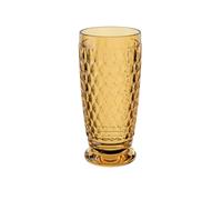 Villeroy & Boch - Boston Safron bicchiere da long drink, 300 ml, bicchiere da cocktail in cristallo, lavabile in lavastoviglie, giallo