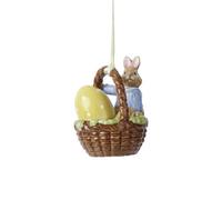 Villeroy & Boch, Bunny Family, Ornamento Max nel Cestino 6cm, Porcellana