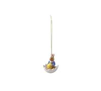 Villeroy & Boch Bunny Tales Ornamento Coniglio Max nella Ciotola Uovo, Guscio d'Uovo