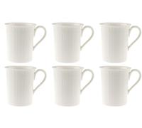 Villeroy & Boch CELLINI Tazza Con Manico 300Ml Set Di 6 Bianco Porcellana