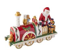 Villeroy & Boch - Christmas Toy's locomotiva multicolore, Natale, decorazione natalizia per interni, statuetta per tavolo, mensola e davanzale, statuetta decorativa, decorazione invernale, porcellana