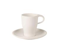 Villeroy & Boch Coffee Passion Set per Caffè, Porcellana Premium, Bianco, 2 Pezzi
