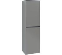 Villeroy & Boch Collaro armoire haute 454x1538x349 mm, 2 portes stop (charnière) gauche, C03400RK, C03400RK, Colorazione: Frontale/carcassa: Rovere di pietra Maniglia: Antracite opaco