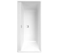 Villeroy & Boch Collaro Duo vasca rettangolare, incasso, acrilico, 1600 x 750 mm, scarico e troppopieno: cromo, UBA160COR2DV
