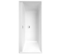 Villeroy & Boch Collaro Duo Baignoires rectangulaires, à encastrer, vidage et trop-plein Chrome, 1700x750x470mm, UBA170COR2DV-01, UBA170COR2DV-01, Colorazione: bianco alpino