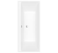Villeroy & Boch Collaro Duo Baignoires rectangulaires, à encastrer, vidage et trop-plein Chrome, 1800x800x470mm, UBA180COR2DV-RW, UBA180COR2DV-RW, Colorazione: Bianco di pietra