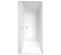 Villeroy & Boch Collaro Duo Baignoires rectangulaires, à encastrer, vidage et trop-plein Chrome, 1900x900x470mm, UBA199COR2DV-01, UBA199COR2DV-01, Colorazione: bianco alpino