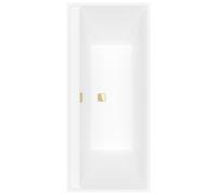 Villeroy & Boch Collaro Duo Baignoires rectangulaires, à encastrer, vidage et trop-plein doré, 1700x750x470mm, UBA170COR2JV-RW, UBA170COR2JV-RW, Colorazione: Bianco di pietra