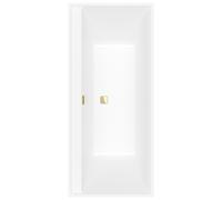 Villeroy & Boch Collaro Duo Baignoires rectangulaires, à encastrer, vidage et trop-plein doré, 1800x800x470mm, UBA180COR2JV-RW, UBA180COR2JV-RW, Colorazione: Bianco di pietra