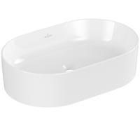 Lavabo da appoggio Villeroy & Boch Collaro, 560 x 360 mm, senza foro per rubinetto, senza sfioratore, non interrato, 4A1956, colorazione: bianco-alpino