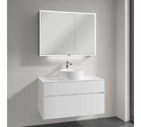 Villeroy & Boch Collaro lavabo con mobile Embrace, con armadietto a specchio My View Now, 4A1840R1+A95600DH+A4551000, My View Now Collaro; Embrace; My View Now [Mobili da Bagno > Set Mobili da Bagno]
