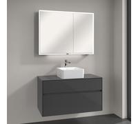 Villeroy & Boch Collaro lavabo con mobile Embrace, con armadietto a specchio My View Now, 4A2138R1+A95600FP+A4551000, My View Now Collaro; Embrace; My View Now [Mobili da Bagno > Set Mobili da Bagno]