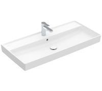 Villeroy & Boch Collaro lavabo pour armoire, 1 trou pour robinet, avec trop-plein, côté inférieur non poncé, 1000x470mm, 4A33A5RW, 4A33A5RW, Colorazione: Bianco pietra ceramicaPiù