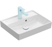 Villeroy & Boch Collaro lave-mains, 500 x 400 mm, avec trop-plein, non enterré, 433450R1, 433450R1, Colorazione: Bianco CeramicaPlus