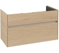 Mobile lavabo Villeroy & Boch Collaro 954x546x444 mm, 2 cassetti, , C01100, Colorazione: Carcassa anteriore: quercia nordica, maniglia: grigio chiaro