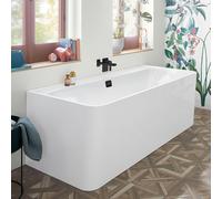 Villeroy & Boch Collaro vasca da bagno a parete, con pannello laterale, UBA180COR9CS00VN01, Collaro bianco [Vasche da Bagno > Vasche da Bagno a Parete]