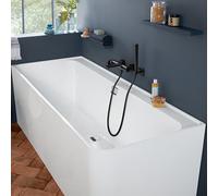 Villeroy & Boch Collaro vasca da bagno ad angolo, con pannello laterale, UBA180COR9CL00VD01, Collaro bianco [Vasche da Bagno > Vasche da Bagno ad Angolo]