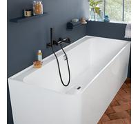 Villeroy &amp Boch Collaro Duo pre-muro, installazione ad angolo a destra, acrilico, 1790 x 790 mm, scarico e troppopieno: cromo, UBA180COR9CR00VD - UBA180COR9CR00VD01