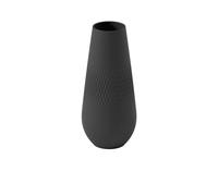 Villeroy & Boch Collier Noir Vaso Carré Alto, Porcellana Premium, Nero, 11.5x11.5x26 cm