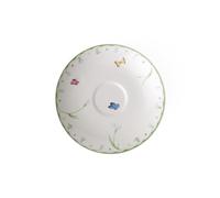 Villeroy & Boch - Colourful Spring Piattino Per Tazza Da Caffè Verde, Lavabile in Lavastoviglie, Adatto per Microonde, Pasqua Decorazioni, Porcellana Premium