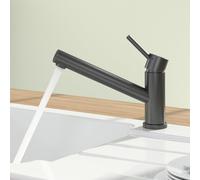 Villeroy & Boch Como Window rubinetto da cucina, installazione sottofinestra, orientabile, 92570005, Como Window nero spazzolato [Rubinetteria da Cucina > Rubinetti da Cucina per Installazione Sottofi