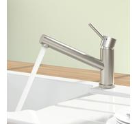 Villeroy & Boch Como Window rubinetto da cucina, installazione sottofinestra, orientabile, 925700LC, Como Window acciaio inox spazzolato [Rubinetteria da Cucina > Rubinetti da Cucina per Installazione